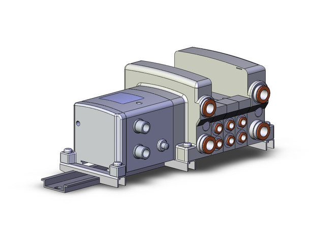 SMC VV5QC21-03C6SDQN0-D-X160US 4/5 port solenoid valve vqc manifold