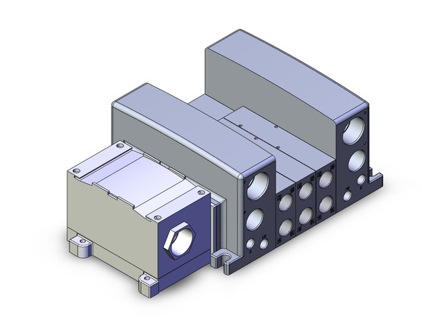 <h2>VQC4000 Manifold/Valve Assembly with Terminal Block Box</h2><p><h3>The VQC with terminal block box kit has a terminal block inside a junction box. The provision of a G3/4 electrical entry allows connection of conduit fittings.</h3>- For VQC4000 base mount, plug-in valves<br>- Conforms to IP67 for protection from dust and moisture<br>- Terminals are concentrated in compact clusters within the terminal block box<br>- G3/4 electrical entry allows connection of conduit fittings<br>- 1 to 10 stations available as standard<br>- <p><a href="https://content2.smcetech.com/pdf/VQC4.pdf" target="_blank">Series Catalog</a>