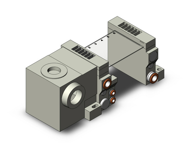 <h2>VV5Q11-T,1000 Series, Base Mounted Manifold, Plug-in Type, Terminal Box</h2><p><h3>VQ valves are ideal for applications requiring high speed, frequent operation, stable response time and long service life. Innovative mounting methods allow valves to be changed without entirely disassembling the manifold. Built-in one-touch fittings save piping time and labor.<br>- </h3>- Plug-in manifold for VQ1*0* valve<br>- Terminal box connection<br>- Maximum 24 stations available as standard<br>- 16 port sizes available<br>- Optional DIN rail mount<br>- <p><a href="https://content2.smcetech.com/pdf/VQ.pdf" target="_blank">Series Catalog</a>