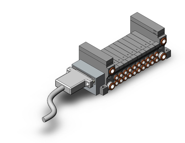 SMC VV5Q11-10N7FS2 Mfld, Plug-In, Vq1000