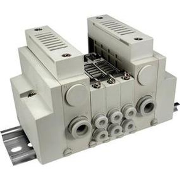 SMC VV5Q12-02C4FU0-D mfld, non plug-in, vq1000, VV5Q* MANIFOLD VQ 4/5 PORT