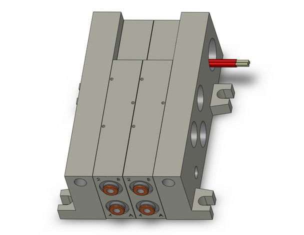 SMC VV5Q41-02N7TLU1 Mfld, Plug-In, Vq4000