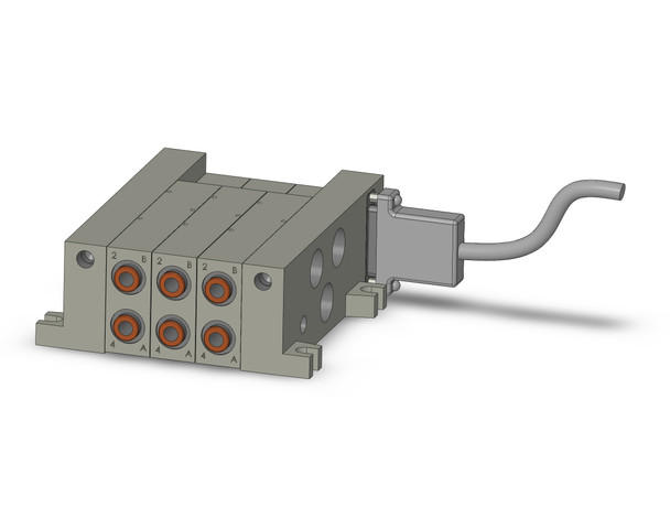 SMC VV5Q41-03C8FU1 Mfld, Plug-In, Vq4000