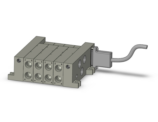 SMC VV5Q41-0403TFU3 Mfld, Plug-In, Vq4000