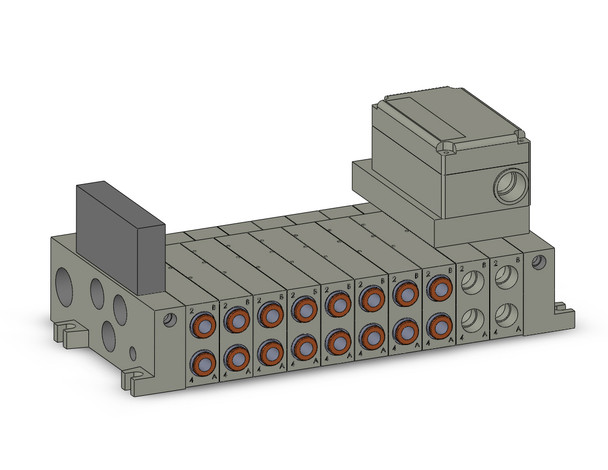 SMC VV5Q41-10N11TSQ-SDW 4/5 port solenoid valve vv5q manifold