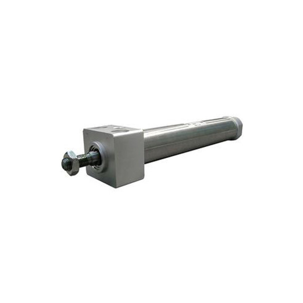 SMC - CDM2B20-75A - CDM2B20-75A Round Body Non-Repairable Air Cylinder - 20 mm Bore x 75 mm Stroke, Double-Acting, Basic Mount, Single Rod, M8x1.25 Rod Size, 1/8 Female BSPT