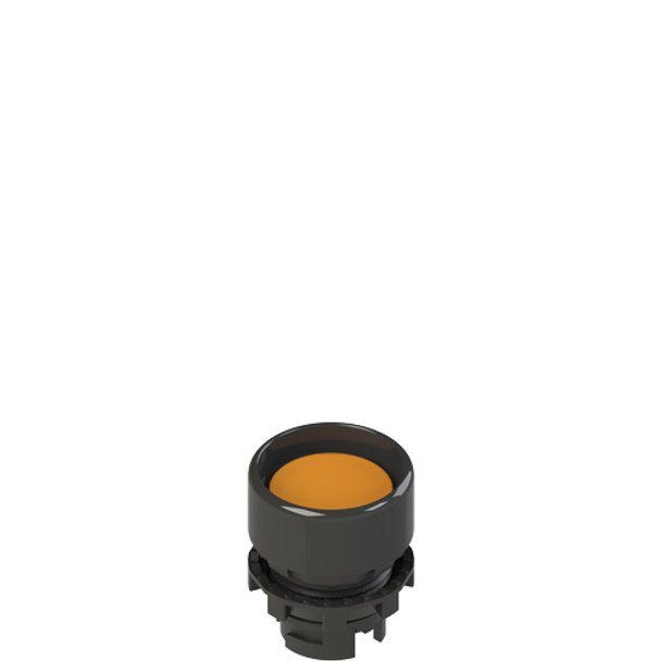 Pizzato E2 1PU2P8210 Spring-return orange booted pushbutton