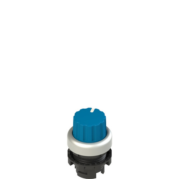 Pizzato E2 1SL42EVD69AB Illuminated knob selector, 2 positions blue with marking