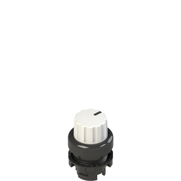 Pizzato E2 1SL43GCH21AB Illuminated knob selector, 3 positions white with marking