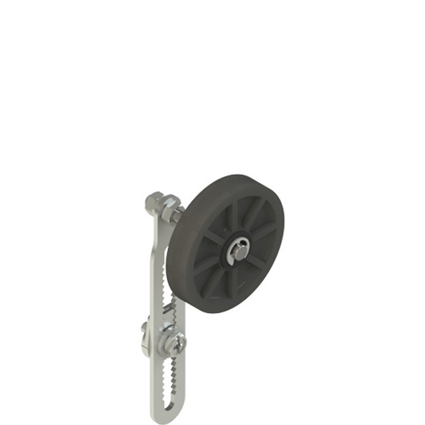 Pizzato VF LE56-4 Adjustable safety lever with overhanging rubber roller, 50 mm diameter