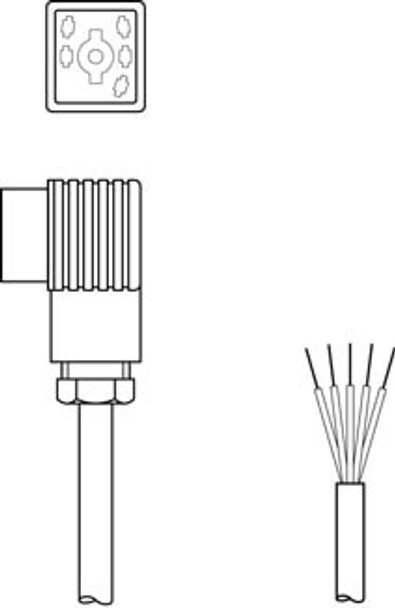 Leuze BK7 KB-092- 6000- 5 Connection cable