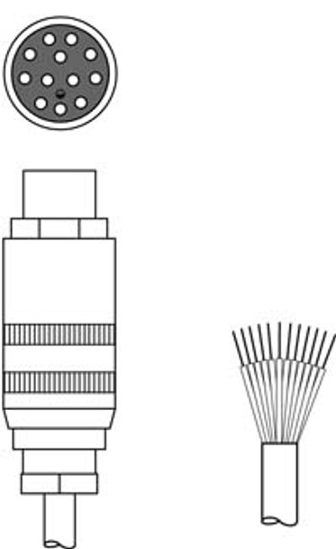 Leuze CB-LDH-50000-12GF Connection cable