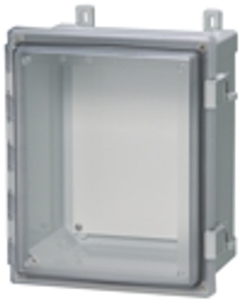 Fibox AR1086CHLT Hinged Clear Cover with Plastic Quick Release Latch