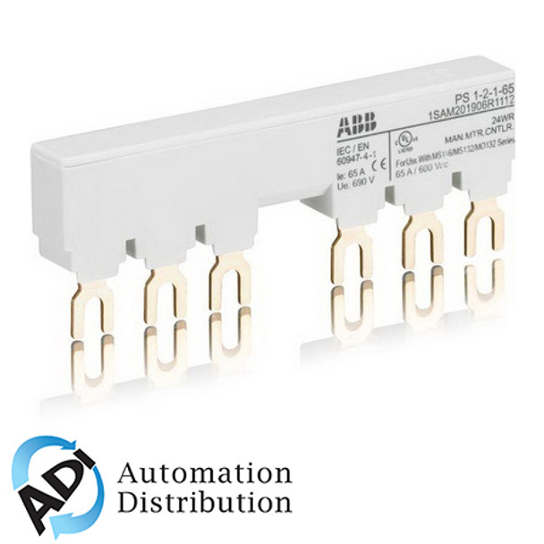 ABB PS1-2-1-65 ms116/132 busbar 65a 2-mmp 1-aux