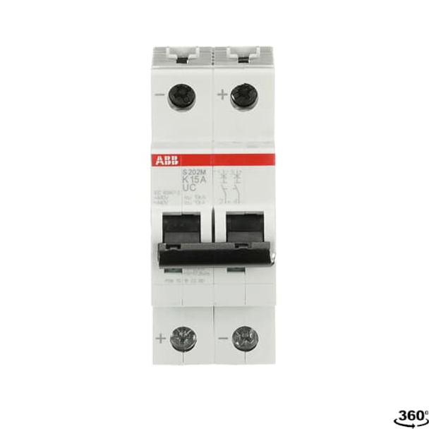 ABB S202MUC-K15 mcb s200muc 2p k 15a ac/dc