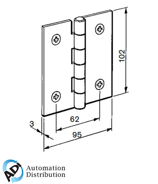 ABB 2TLA040033R1500  ab 2tla040033r1500 jsm d1a hinge in