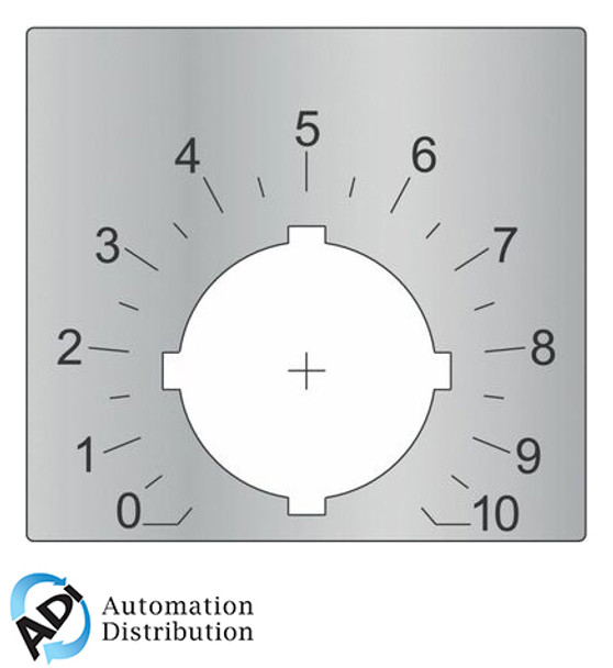 ABB SK 615 562-88 legend plate,scale:0-10