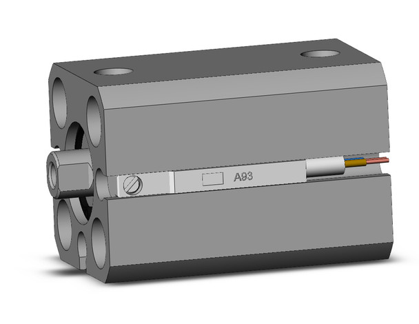 <h2>C(D)QS, Compact Cylinder, Double Acting, Single Rod</h2><p><h3>The CQS single rod, double acting version of the compact cylinder is available for those small bore cylinder applications where saving space is a concern. The CQS offers standard long strokes (up to 300mm) in four bore sizes from 12 to 25mm. Long stroke versions incorporate a wear band and thicker piston to handle the increased bearing needs of the longer strokes. Both switch capable and non-switch capable body styles are the same, and switches can be mounted on three (12-16 bore) and four (20-25 bore) sides.</h3>- Standard double acting single rod<br>- Bore sizes: 12, 16, 20, 25 (mm)<br>- Strokes from 5mm through 300mm depending upon bore size<br>- Mounts: through hole/both ends tapped, foot, front or rear flanges, double clevis<br>- Variety of switches and a variety of lead wire lengths<br>- <p><a href="https://content2.smcetech.com/pdf/CQS.pdf" target="_blank">Series Catalog</a>