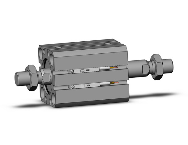 SMC CDQSWB25-15DM-M9NL Cyl, Compact, Dbl Rod