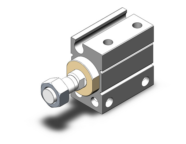 SMC CDUJB10-4DM compact cylinder cyl, free mount, dbl acting