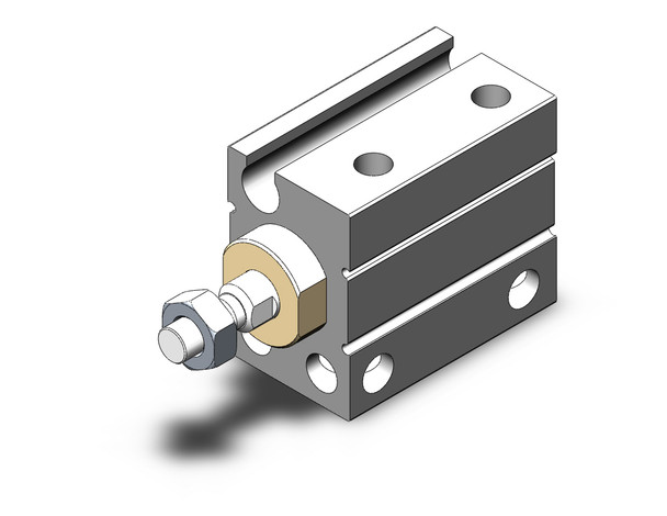 SMC CDUJB6-4DM compact cylinder cyl, free mount, dbl acting