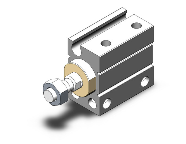 SMC CDUJB8-4DM compact cylinder cyl, free mount, dbl acting