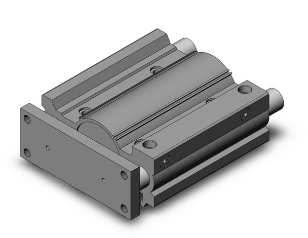<h2>MGPM-Z, Standard Guided Cylinder, Slide Bearing</h2><p><h3>The MGPM is a compact body actuator integrated with internal guide shafts to isolate the load bearing from the movement of the actuator s rod and seals. The carbon steel alloy slide bearing provides lateral stability protecting it from side load impacts, suitable for stopping applications.<br>- </h3>- Bore sizes: 12, 16, 20, 25, 32, 40, 50, 63, 80, 100 mm<br>- Non-rotating accuracy: +/-0.08  (12   16 mm bore)<br>- Non-rotating accuracy: +/-0.07  (20   25 mm bore)<br>- Non-rotating accuracy: +/-0.06  (32   40 mm bore)<br>- Non-rotating accuracy: +/-0.05  (50   63 mm bore)<br>- Non-rotating accuracy: +/-0.04  (80   100 mm bore)<br>- Rubber bumpers as standard<br>- Auto switch capable<br>- <p><a href="https://content2.smcetech.com/pdf/MGP.pdf" target="_blank">Series Catalog</a>