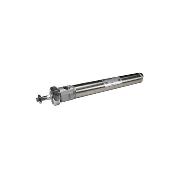 SMC - NCDMW075-0400 - NCDMW075-0400 Round Body Non-Repairable Air Cylinder - .7500 in Bore x 4.0000 in Stroke, Double-Acting, Double Nose Mount, Double Rod, .2500 in Rod Size, 1/8 Female NPT