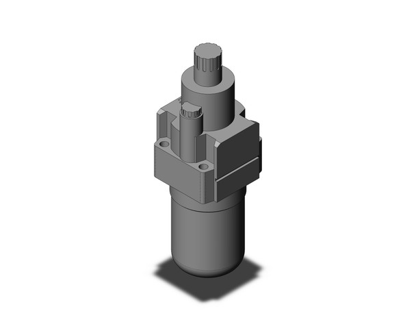 SMC - AL30-03B-R - AL30-03B-R Standard Air Lubricator - 60 ft??/min Maximum Flow Rate, 55 cm?? Oil Capacity, 3/8 BSPT Ports, Polycarbonate Bowl