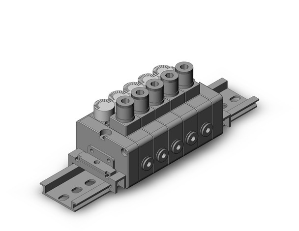 <h2>ARM5B, Compact Manifold Regulator, Individual Supply Type</h2><p><h3>Air Regulator manifold series ARM is available in standard size 1000   2000 and the modular style is available in sizes 2500   3000. Standard models are available with 4 connection methods and have backflow function availability. Modular styles can be freely mounted on a manifold station and have easy set up using the new handle.</h3>- Compact regulator with 14mm mounting pitch.<br>- Mount pressure gauge ( 14mm).<br>- Allow to select one-touch fitting.<br>- Adopt backflow function as standard.<br>- DIN rail mounting.<br>- <p><a href="https://content2.smcetech.com/pdf/ARM5.pdf" target="_blank">Series Catalog</a>