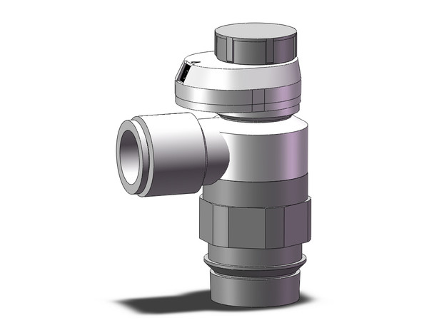 <h2>AS*2*1FS, Speed Controller with Indicator, Elbow Type, Uni Thread</h2><p><h3>The AS speed controller variants with indicator window allow for numerical verification of flow rate setting.</h3>- Two indicator window directions available<br>- Larger push-lock type handle<br>- Reduces flow setting time and setting errors<br>- Flow rate reproducibility<br>- Easier to insert and remove the tube<p><a href="https://content2.smcetech.com/pdf/ASOneTouchIndicator.pdf" target="_blank">Series Catalog</a>