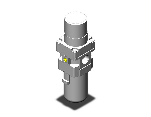 <h2>AW10-A to AW40-A, Filter Regulator, Metric, North American &amp; European</h2><p><h3>SMC S series AW-A is a combination filter/regulator, minimizing space and piping by integrating two units into one. The pressure drop across the regulator section has been reduced creating a more efficient unit with a maximum set pressure of 100 psi. The element and bowl on the AW-A series is now one-piece, making element replacement easier. Bowls on the size 30 and 40 are covered with a transparent bowl guard, completely protecting them from the environment and making the interior contents visible from 360 degrees. This series is part of the family of modular air preparation units and can be combined with other similar sized products. The new AW-A is available in four body sizes with piping from M5 to 3/4  in Rc, NPT, and G thread types.</h3>- <p><a href="https://content2.smcetech.com/pdf/AW_A.pdf" target="_blank">Series Catalog</a>