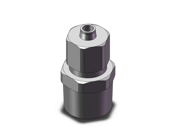 <h2>KFG2, Stainless Steel 316 Insert Fittings, Metric (R, Rc Threads)</h2><p><h3>Series KFG2 fittings can operate with ambient operating fluid temperatures of -65 to 260 C (swivel elbow type -5 to 150 C).  With their stainless steel 316 construction and unique non-rubber seal insert connection, these grease-free fittings offer high levels of corrosion resistance, and can be used with numerous piping materials including FEP, PFS, soft and regular nylon, polyurethane and polyoelfin.  Available in male elbow, male connector, male branch tee, straight union, union tee, bulkhead union, union elbow, swivel elbow and female connector options, the KFG2 fittings can accommodate tube sizes from 4mm to 16mm and 1/8  to 1/2  with port sized thread connections from R1/8 to R1/2 and 1/8NPT to 1/2NPT.</h3>- Stainless steel 316 metric size insert fitting<br>- Connection thread: R, Rc<br>- Fluid temperature: -65 to 260 C (swivel elbow -5 to 150 C)<br>- Applicable tube material: FEP, PFA, modified PTFE, nylon, soft nylon, polyolefin, polyurethane, soft polyurethane, hard polyurethane, soft polyolefin, antistatic soft nylon, antistatic polyurethane<br>- Grease-free<br>- This product is not intended for use in potable water systems<br>- <p><a href="https://content2.smcetech.com/pdf/KFG2.pdf" target="_blank">Series Catalog</a>