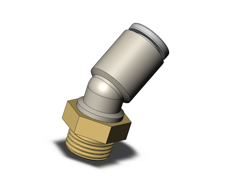 SMC KQ2K06-01AP Fitting, 45 Deg Male Elbow Pack of 10