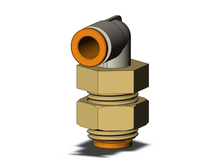 SMC KQ2LE07-00A Fitting, Bulkhead Male Elbow Pack of 10