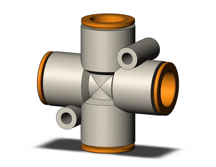 SMC KQ2TW13-00A Fitting, Cross Pack of 10
