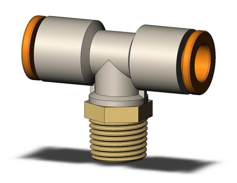 SMC KQ2T07-01AS one-touch fitting fitting, branch tee Pack of 10