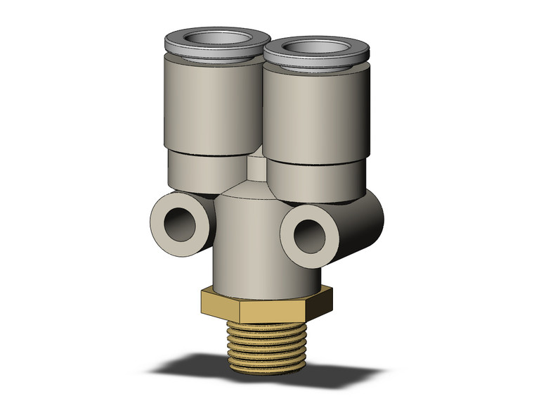 SMC KQ2U08-01AS Fitting, Branch Y Pack of 10