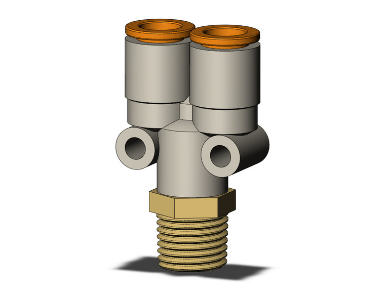 SMC KQ2U09-02AS Fitting, Branch Y Pack of 10