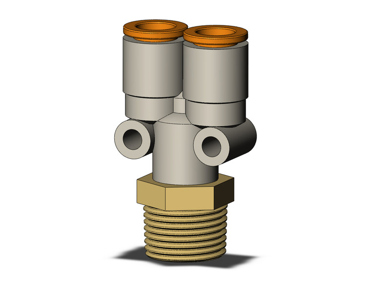 SMC KQ2U09-03AS Fitting, Branch Y Pack of 10