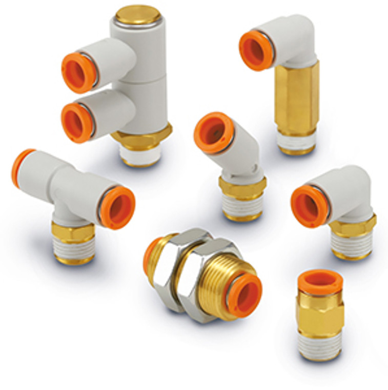 SMC KQ2VF07-34A Fitting, Uni Male Elbow Pack of 10