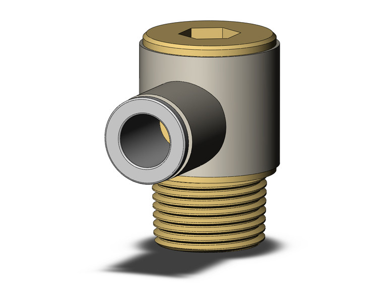 SMC KQ2VS08-03AS fitting, hex hd uni male elbow Pack of 10