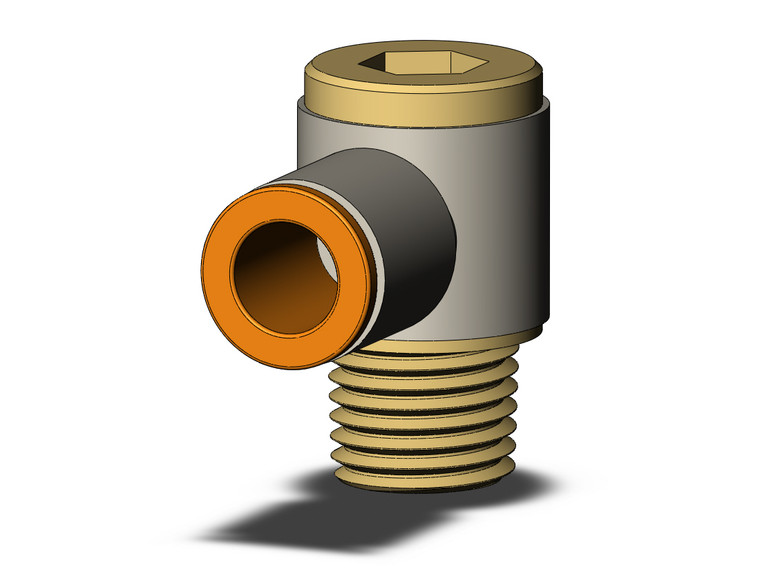 SMC KQ2VS09-35AS Fitting, Hex Hd Uni Male Elbow Pack of 10