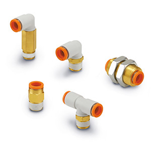 SMC KQ2Y13-04AS Fitting, Male Run Tee Pack of 10