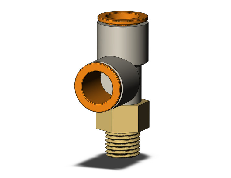 SMC KQ2Y13-35AS Fitting, Male Run Tee Pack of 10