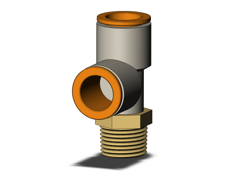 SMC KQ2Y13-36AS Fitting, Male Run Tee Pack of 10