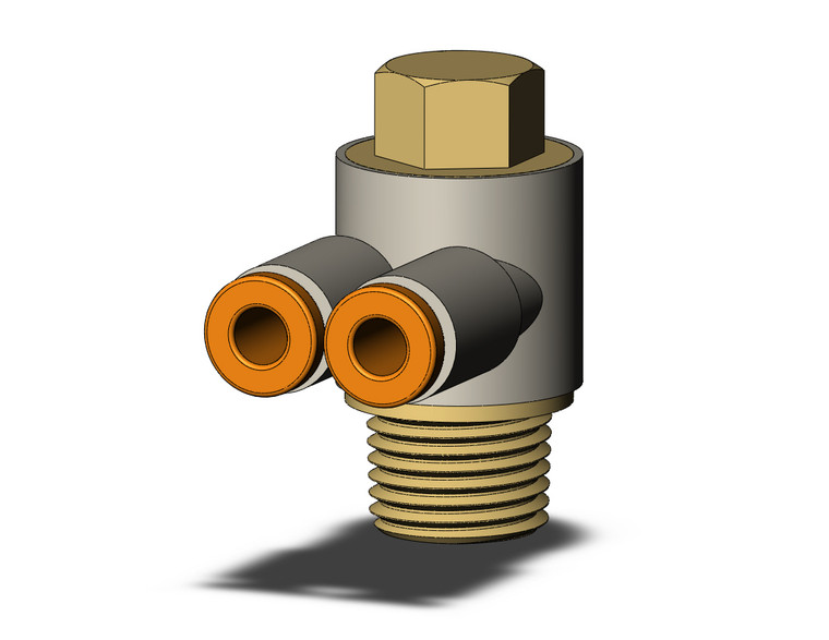 SMC KQ2Z01-34AS fitting, br uni male elbow