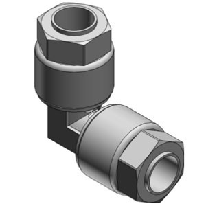 SMC LQ3E7A-S-1 LQ3E Series Space Saving Union Elbow Tubing Connection