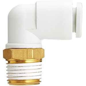 SMC 10-KQ2L10-02NS 10-KQ2L Series Clean Series Metric Size One-touch Fittings Male Elbow(Sealant)