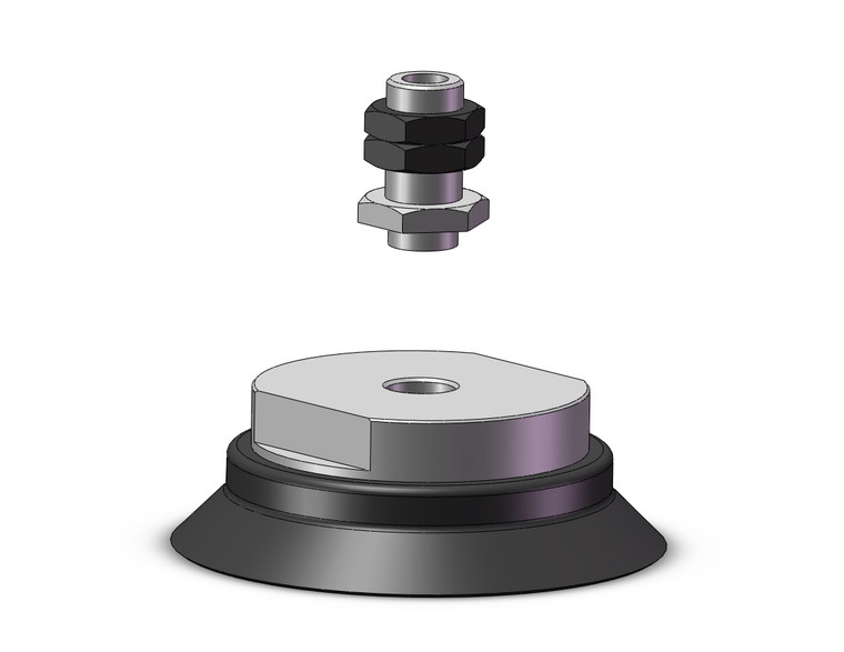 SMC ZPT100HF-A16 Vacuum Pad, Without Buffer